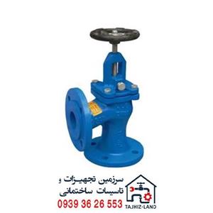 شیر فلکه سوپاپی 90 درجه چدنی PN16 سایز 1,1/4 اینچ وگ ایران (بی همتا)