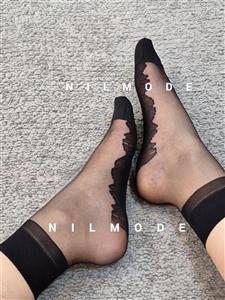 جوراب شیشه ای کفه دار مشکی
