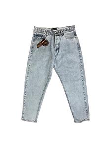 شلوار جین مام فیت ZARA آبی ساده کد 2025