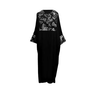 مانتو عبایی زنانه مدل پروانه ژاکارد مچ دکمه دار