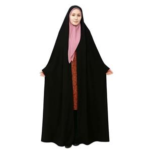 چادر دانشجویی حجاب رسان مدل ساده کرپ کره ای