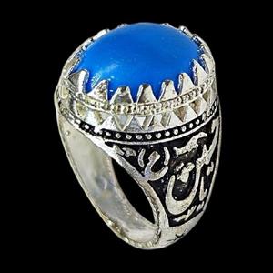 انگشتر مردانه مدل سنگ فیروزه کد 6300