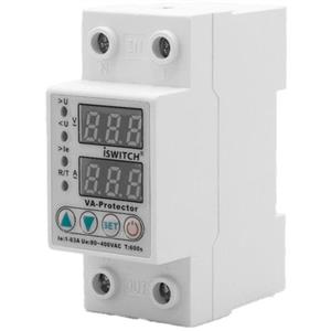محافظ ولتاژ جریان تکفاز 63 آمپر iSWITCH مدل IS-VAP1