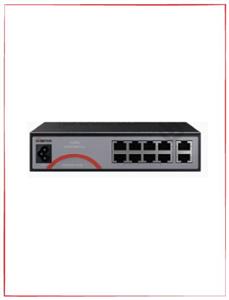 سوئیچ شبکه POE (8 پورت صد و 2 پورت صد) MSW-3008FPB-2FL-120I