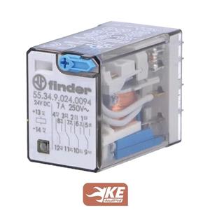 رله 24vDC چهار کنتاکت 7 آمپر فیندر مدل 55.34.9.024.0094