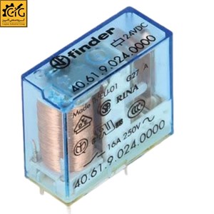 رله کتابی 24vDC تک کنتاکت 16 آمپر فیندر مدل 40.61.9.024.0000