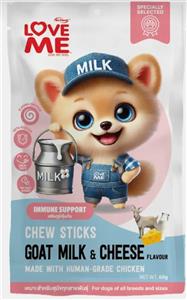 تشویقی سگ لاومی با طعم شیر بز و پنیر CHEW STICKS GOAT MILK & CHESE