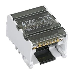 ترمینال توزیع چهار هادی 80 آمپر 8 پیچ tbloc مدل FDB4x8-80A