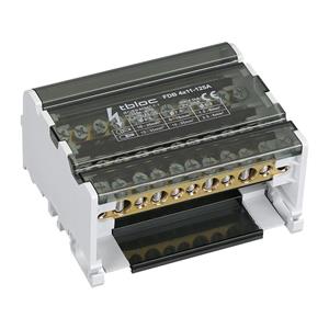 ترمینال توزیع چهار هادی 125 آمپر 11 پیچ tbloc مدل FDB4x11-125A