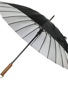 چتر مشکی دسته چوبی