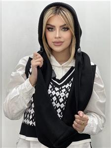 شال کلاهدار متصل رینگی