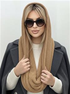 شال کلاهدار متصل تدی