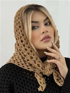 مینی اسکارف سه گوش مکرومه