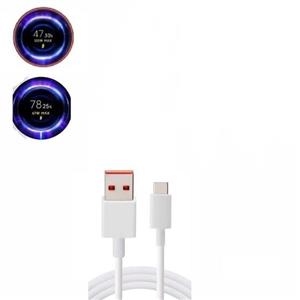 کابل شارژ سریع شیائومی ۶ آمپر شرکتی اصل USB به Type‑C مدل HyperCharge ۱۲۰ وات