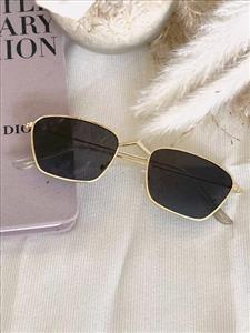 عینک آفتابی هندسی مشکی مردانه زنانه