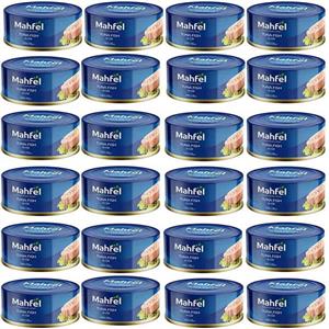 کنسرو ماهی گیدر و هوور در روغن محفل - 180 گرم بسته 24 عددی