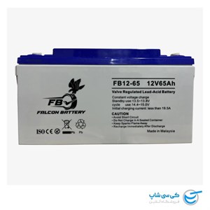 باتری سیلد اسید فالکون 65 آمپرساعت 12V