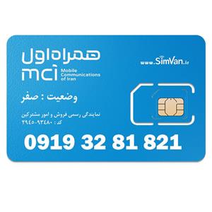 سیم کارت اعتباری همراه اول 0919 | کد پایین | 09193281721