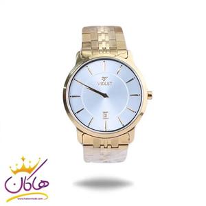 ساعت عقربه ای ویولت مردانه فلزی طلایی 0448/2G