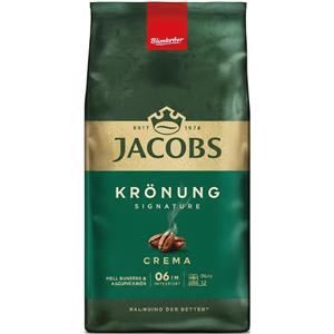 دانه قهوه جاکوبز کرونانگ کرما؛ فوم طلایی و طعم آجیلی- ۱ کیلوگرم Jacobs Kronung Signature Crema باضمانت اصالت 
