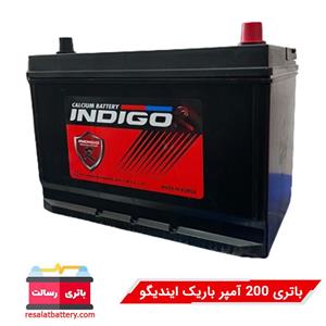 باتری 200 آمپر پهن مارک ایندیگو کره 2025 پایه بلند قطب چپ