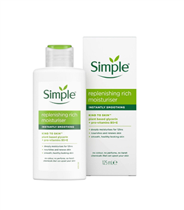کرم آبرسان و مرطوب کننده سیمپل مدل ریچ مخصوص پوست خشک و حساس حجم 125 میل