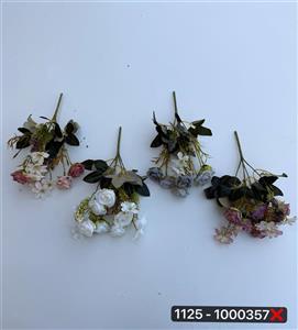 رز مینیاتوری سوخته شکوفه پفکی (پک 12عددی)