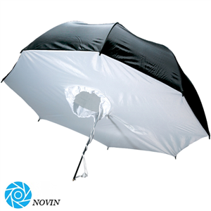 چتر هیزی سفید/مشکی رفلکتور 100 سانتی متر S42 