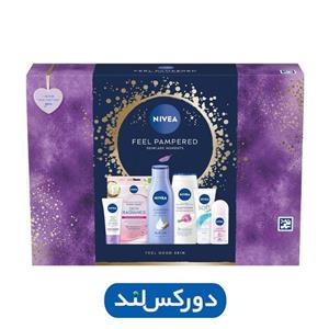 پک کادوئی مراقبت از پوست نیوآ مدل NIVEA Feel Pampered مناسب همه انواع پوست