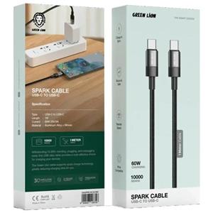 کابل شارژ ۲سر تایپ سی گرین لاین مدل Spark Cable