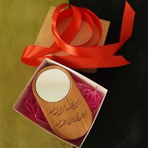 آینه رومیزی مدل چوبی کد D6