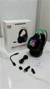 هدست بی سیم مخصوص بازی مانستر مدل MAXSTAR MQH09