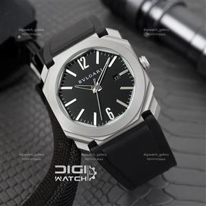 ساعت مردانه بولگاری مدل اکتو Bvlgari OCTO مشکی