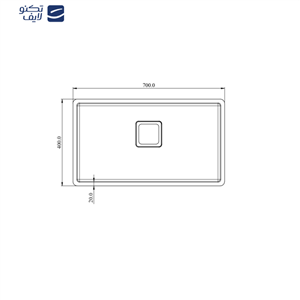 سینک ظرفشویی استیل کن مدل A4070 R10