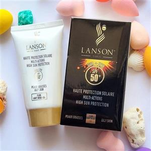 ضد آفتاب رنگی لانسون شماره 1.5 یک و نیم - مختلط و چرب\nLANSON PARIS SPF50 - Cream Light Beige 40ml