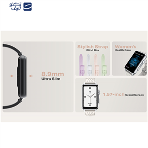 ساعت هوشمند 45 میلی‌متری اینفینیکس مدل XWatch Xband با بند پلاستیکی