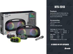 اسپیکر BTS مدل 2313با میکروفون همراه (کارتن ۶ عددی)