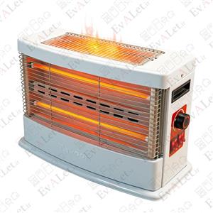 بخاری برقی 4 شعله تکسان مدل دو بعدی