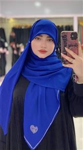 روسری نگین قلبی