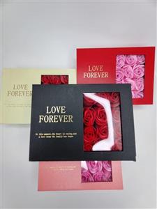 پک گردنبند مروارید عشق به همراه باکس گل+بهمراه پاکت