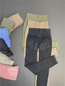 لگ ورزشی زنانه مدل سیملس کبریتی کمرگنی کد 0138