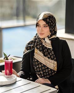 روسری ابریشم طرح لویی ویتون سایز 140کد321