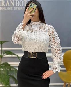 شومیز گیپور مجلسی D80 وارداتی