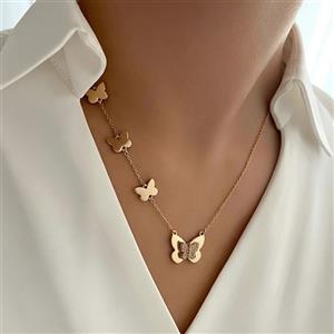 گردنبند پروانه ژوپینگ کد 721
