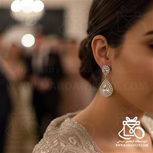 گوشواره کریستال اشکی