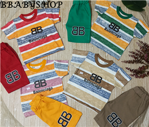 تیشرت و شلوارک راه راه BB بچگانه