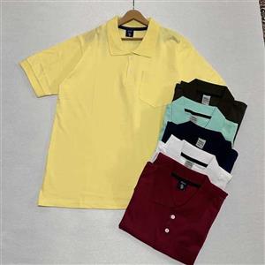 تیشرت یقه مردونه دو دکمه سایز بزرگ