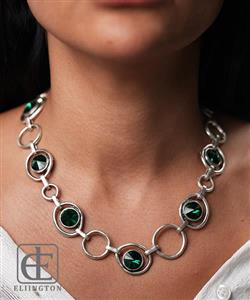گردنبند ورشو طرح SWAROVSKI کد 2027 | الینگتون