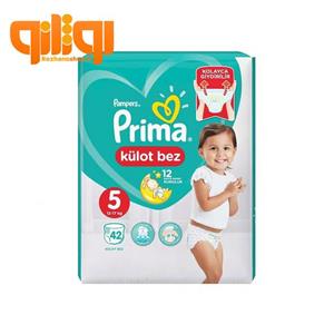 پوشک بچه پریما پمپرز شورتی سایز 5 بسته 42 عددی Prima Pampers Size 5 Diaper Pack of 42