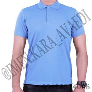 پولوشرت یقه دار دکمه ایی آبی روشن